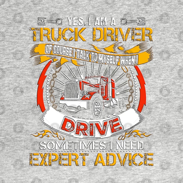 Vintage Funny I Drive a Truck by masterpiecesai